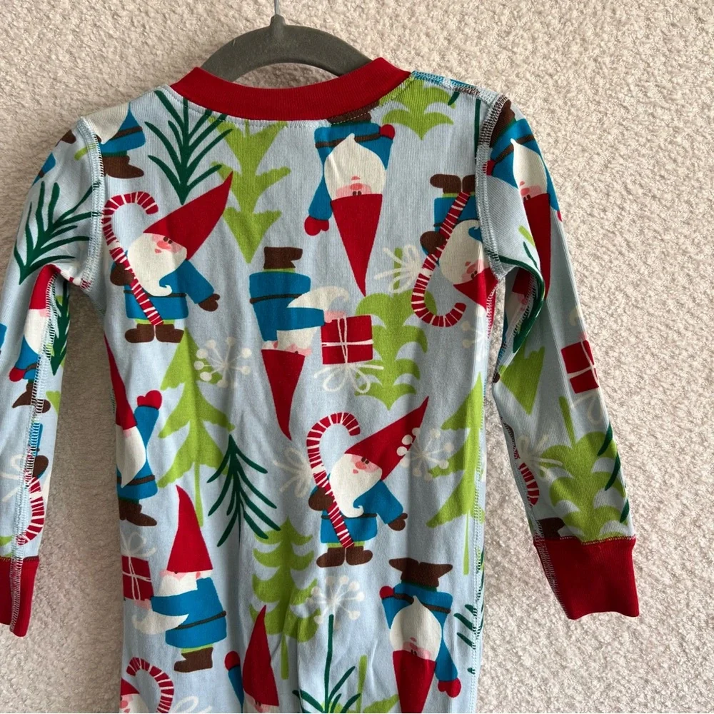 Hanna Andersson Toddler Gnome‎ Christmas Winter Zipper Pajamas Size 3T